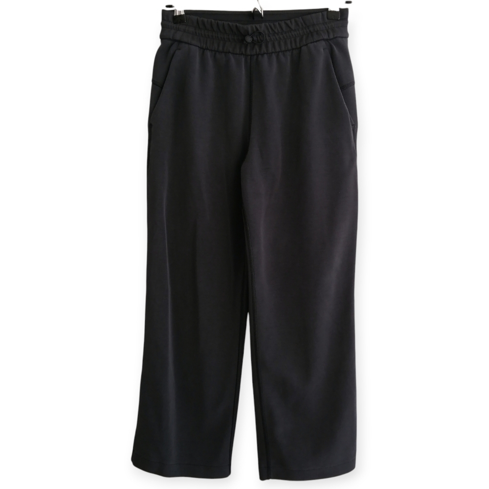 2024 Lululemon Softstreme Pants High-Rise Straight Leg Crop in Black Size 4